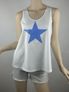 Nani Big Star Periwinkle Tank