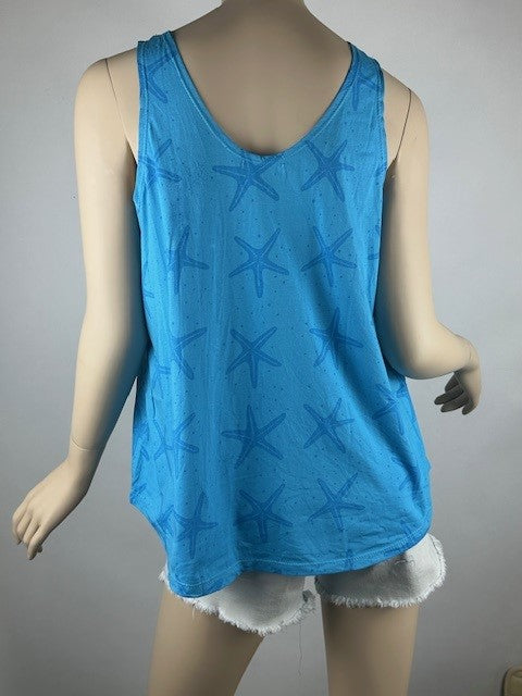 Nani Starfish Ocean Blue Tank Top