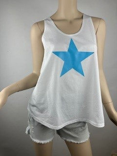 Nani Big Star Turquoise Tank